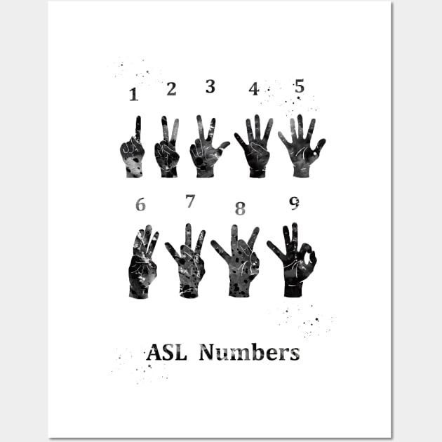 ASL sign Wall Art by erzebeth